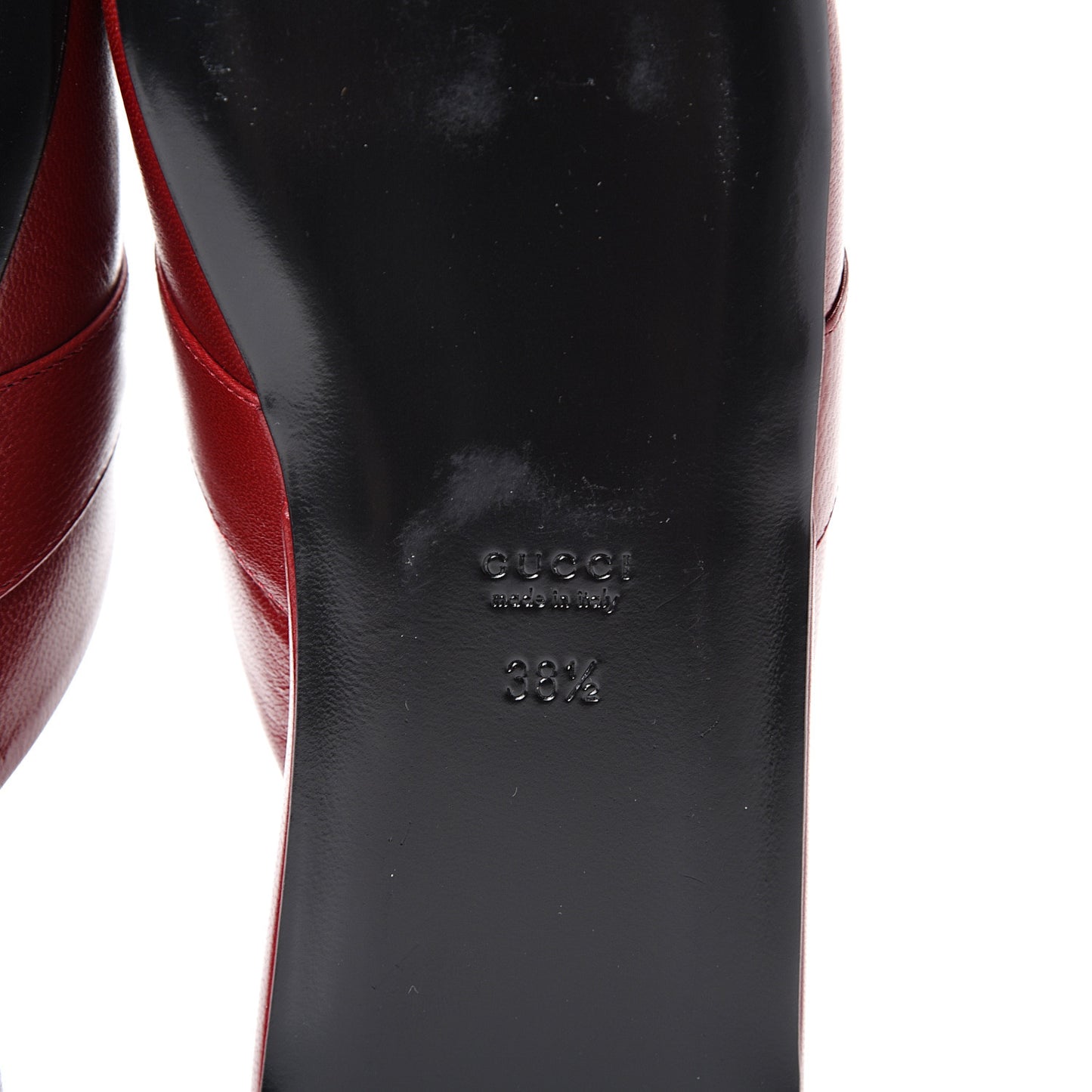 Goatskin Horsebit Pericle Slippers 38.5 Rosso