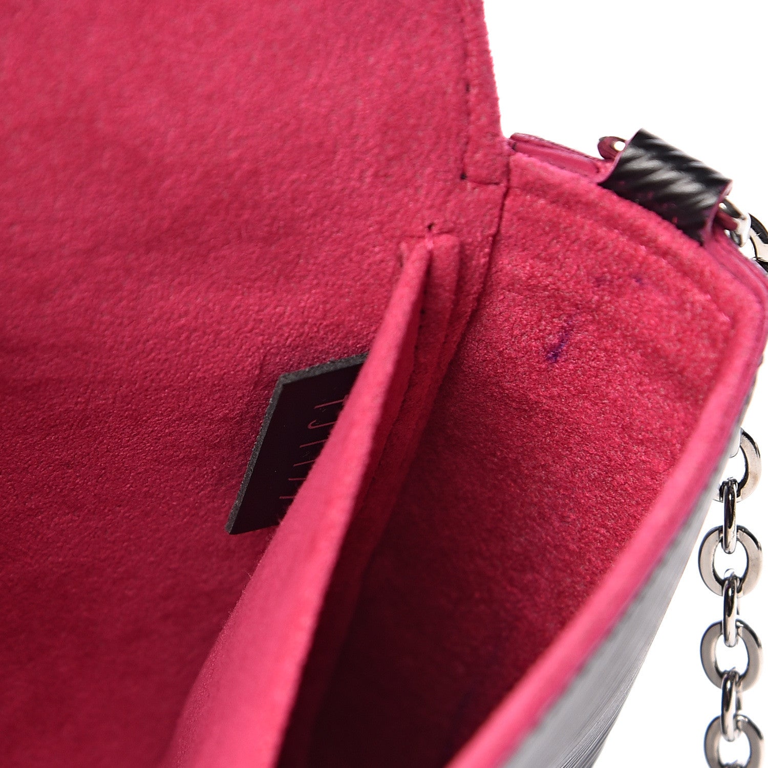 Louis Vuitton Epi Pochette Felicie Black Hot Pink 9 of 13
