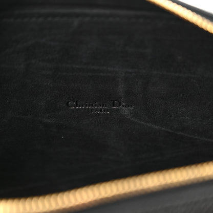 Christian Dior Grained Calfskin Caro Double Pouch Black 7 of 11