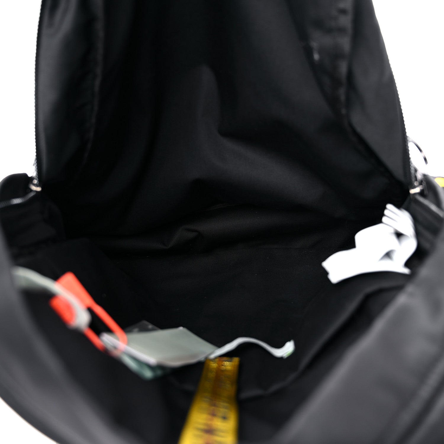 Off-White Canvas Logo Backpack Black 4 of 12
