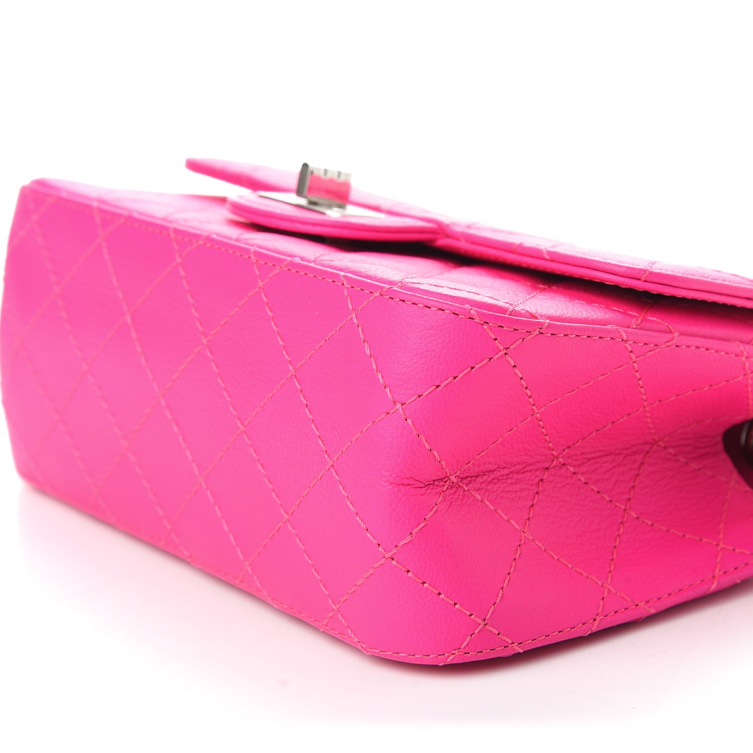 Chanel Goatskin Quilted 2.55 Reissue Mini Flap Fluorescent Pink 6 of 10