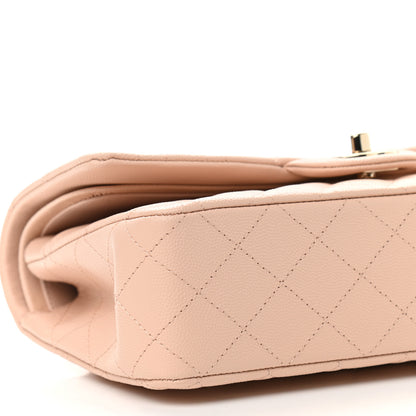 Chanel Caviar Quilted Medium Double Flap Light Beige 8 of 9