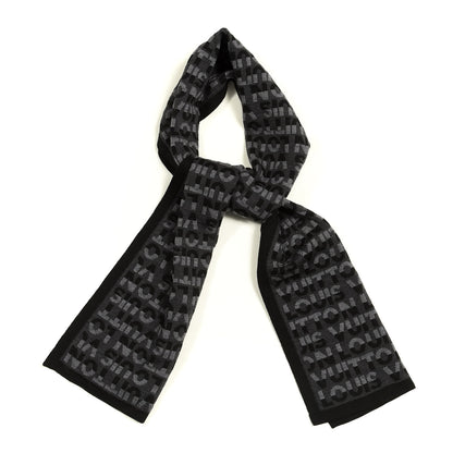 Louis Vuitton Wool LV Split Scarf Anthracite 1 of 3