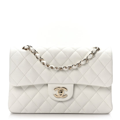 Chanel Caviar Quilted Small Double Flap White 1 of 10