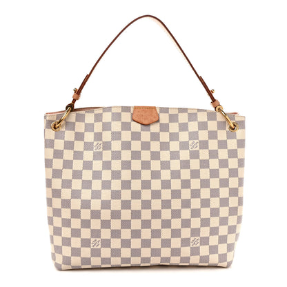 Louis Vuitton Damier Azur Graceful PM Rose Ballerine 1 of 13