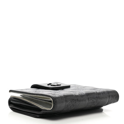 Chanel Metallic Lambskin Precious Symbols French Wallet Dark Silver 4 of 12
