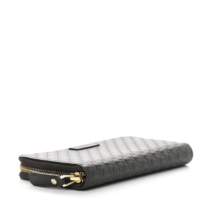 Gucci Microguccissima Zip Around Wallet Black 4 of 11