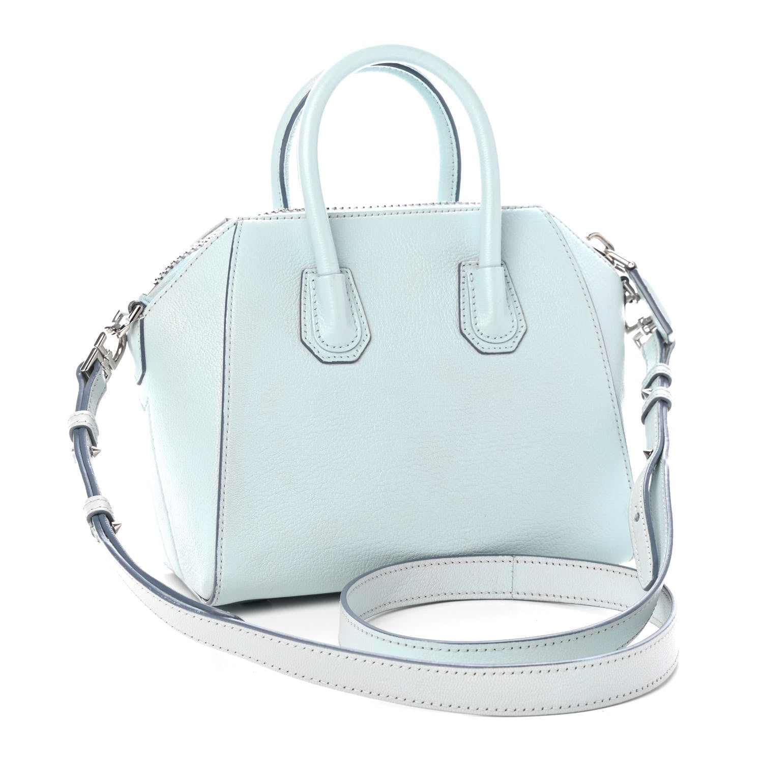 Givenchy Sugar Goatskin Mini Antigona Ice Blue 3 of 9