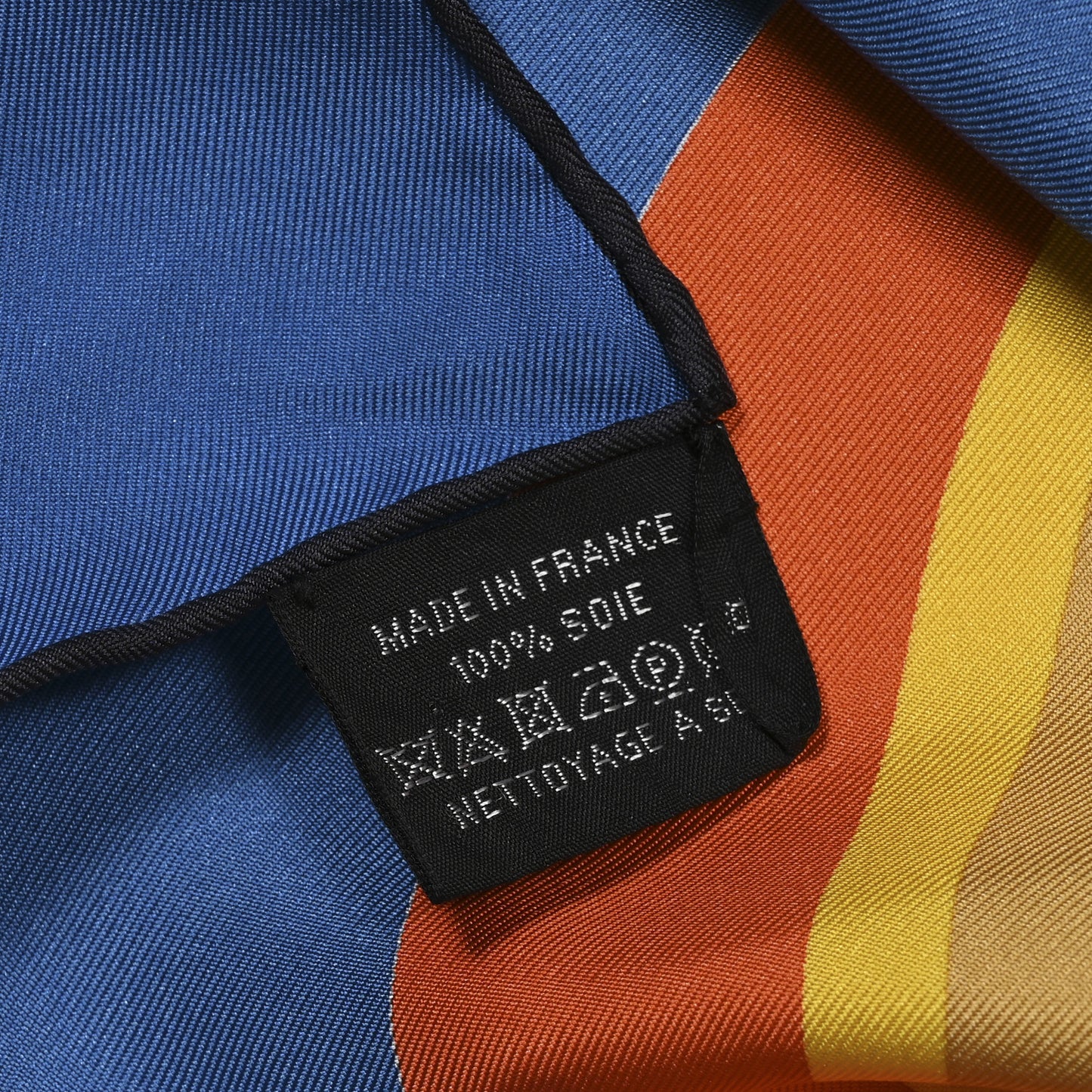 Silk Giant Toucans De Paradis Scarf 140 Bleu Cobalt Orange