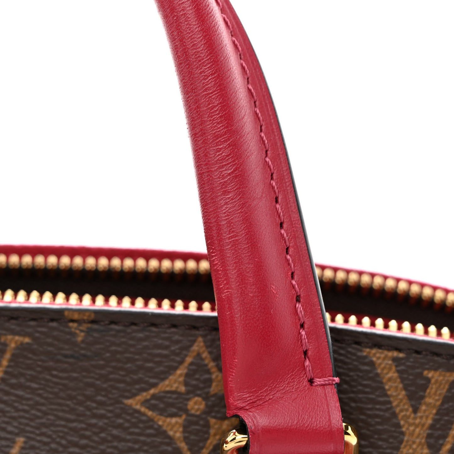 Monogram Flower Zipped Tote PM Lie de Vin