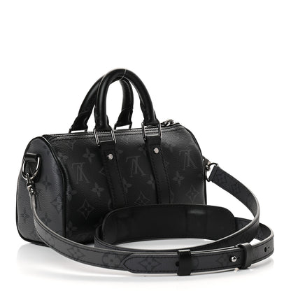 Louis Vuitton Reverse Monogram Eclipse Keepall XS Black 3 of 8
