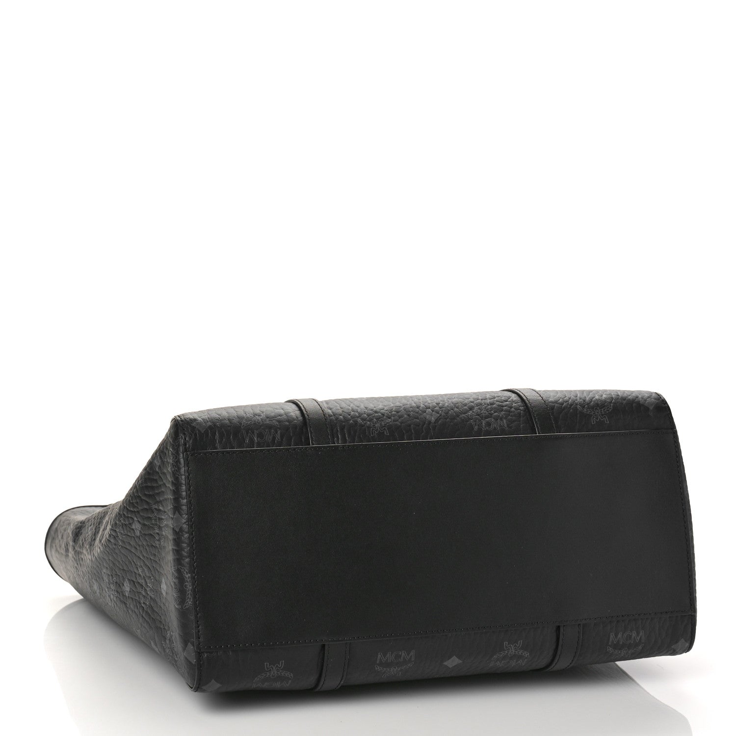 MCM Visetos Medium Toni Shopper Tote Black 4 of 8