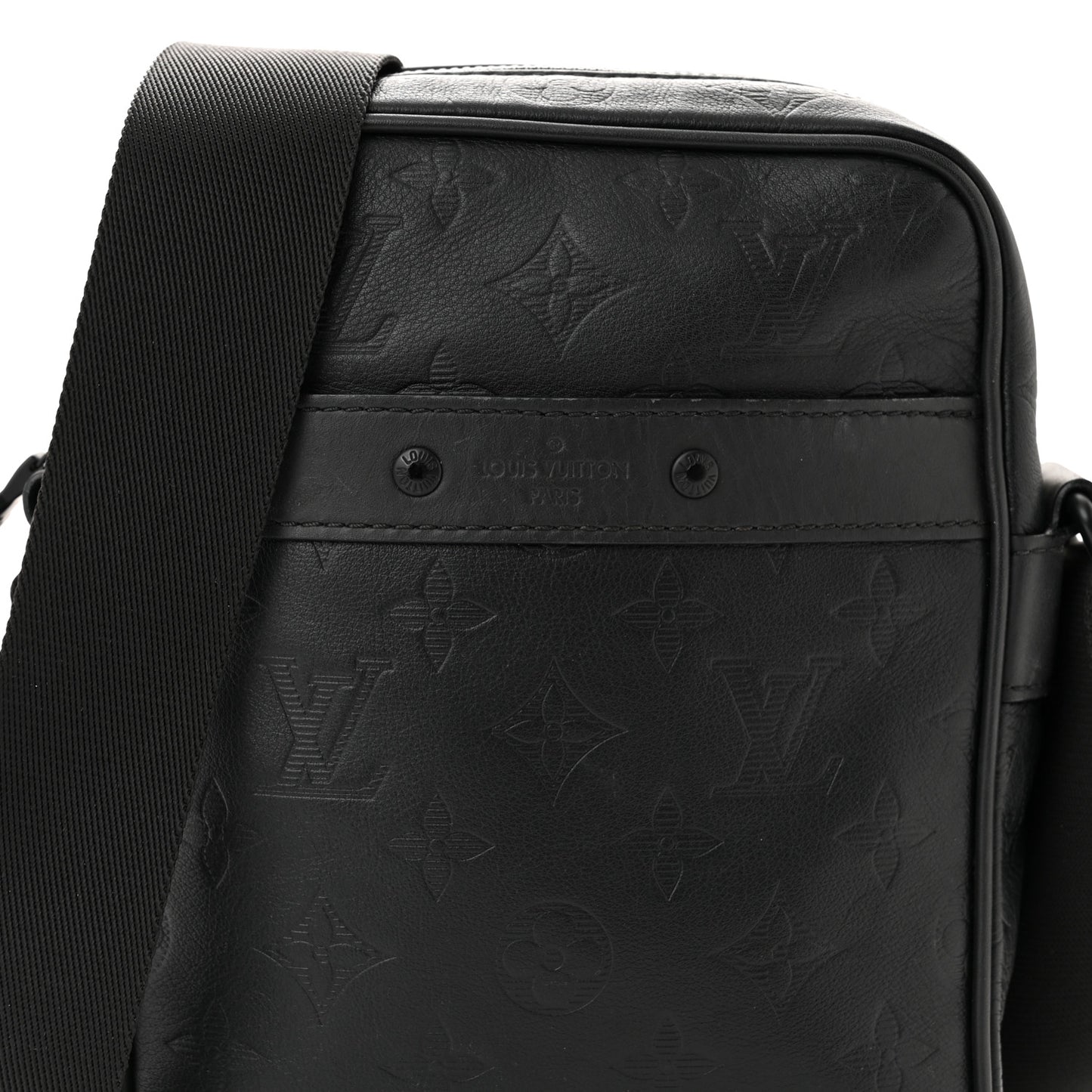 Calfskin Monogram Shadow Danube PM Black