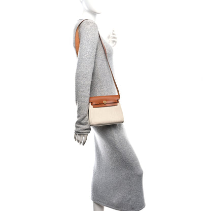 Hermes Military Toile Vache Hunter Herbag Zip Retourne 20 Ecru Beige Fauve 2 of 11