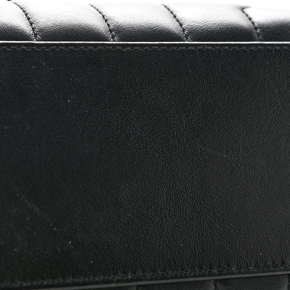 Saint Laurent Calfskin Y Quilted Monogram Small Loulou Chain Satchel Black 14 of 14