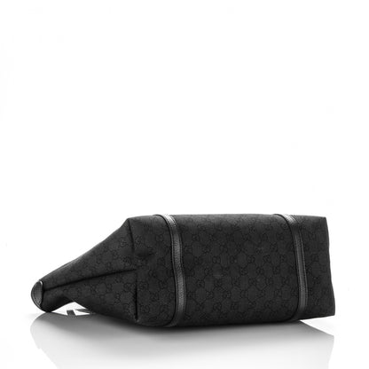 Gucci Denim Dollar Calfskin GG Monogram Medium Joy Tote Asfalto Black 4 of 7