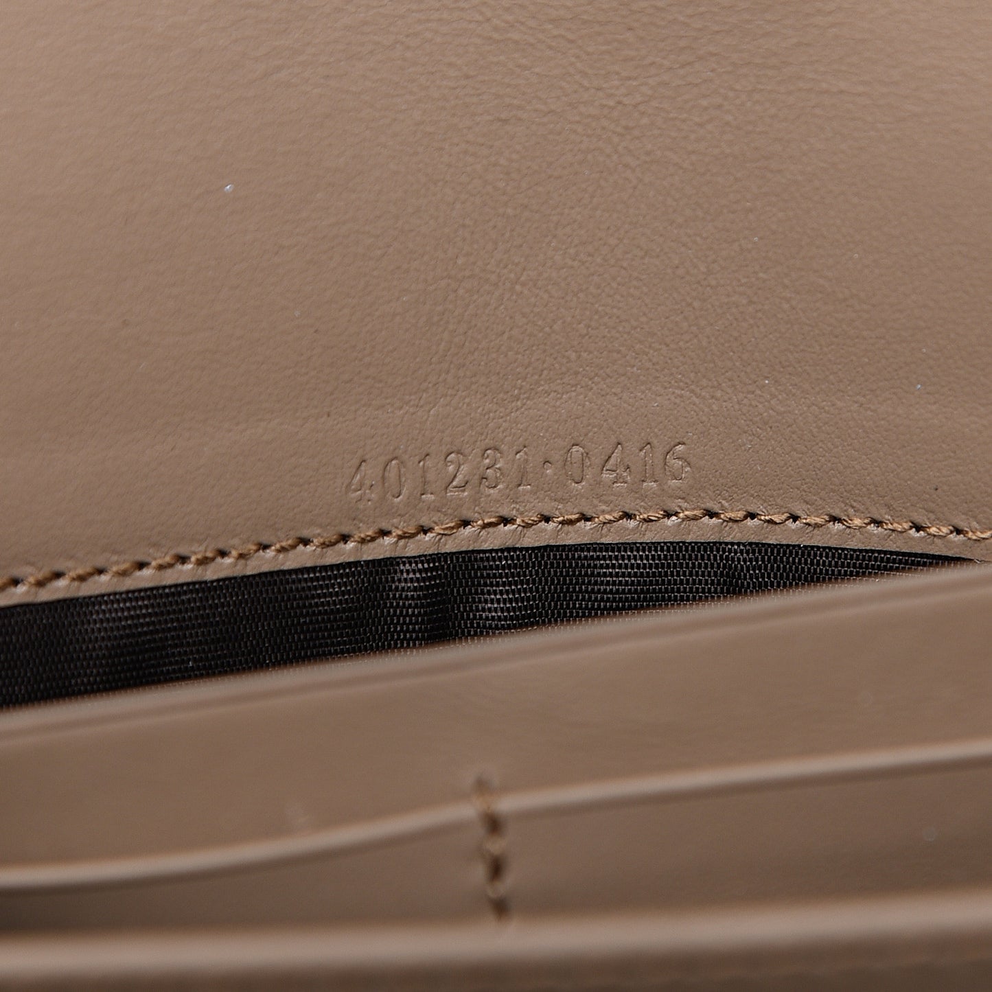 GG Supreme Monogram Mini Dionysus Chain Wallet Beige Taupe