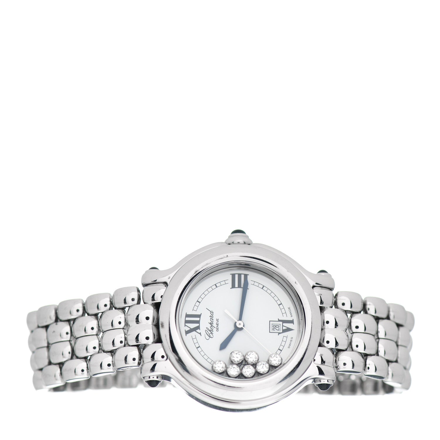 Chopard Stainless Steel 7 Diamond 32mm Happy Sport Quartz Watch 2 of 4