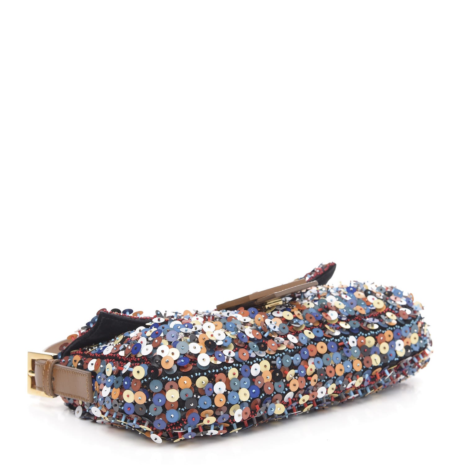 Fendi Sequin Embroidered Baguette Multicolor 4 of 10