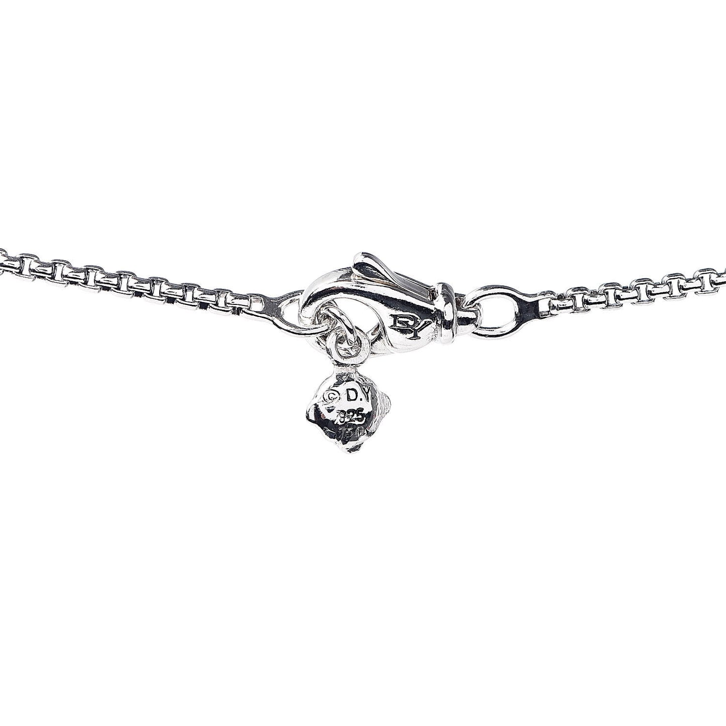 Sterling Silver 18K Yellow Gold Diamond Noblesse Pendant Necklace