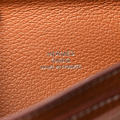 Hermes Evergrain Evercolor H Passant Clutch Gold 7 of 12
