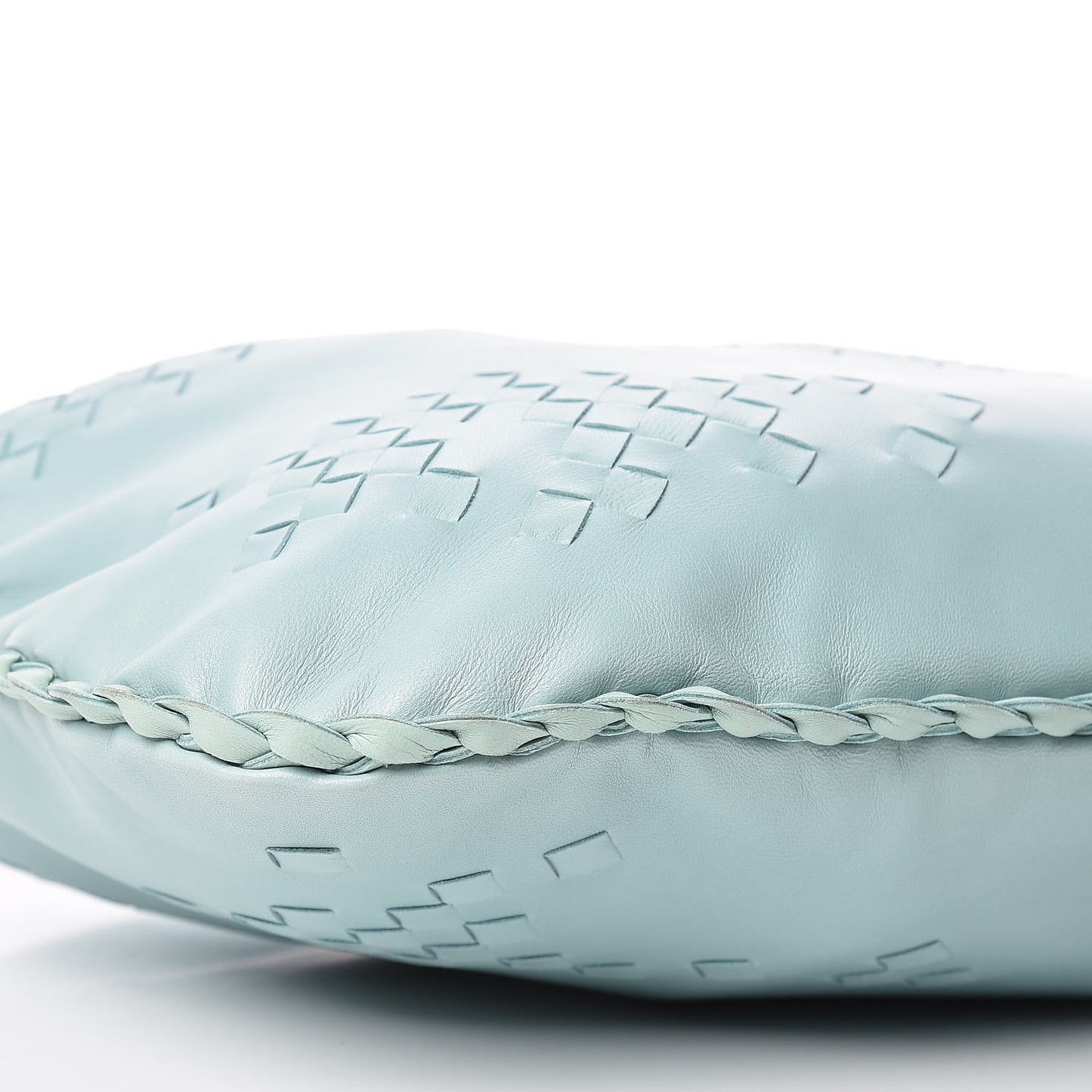 Nappa Intrecciato Medium Veneta Hobo Seafoam