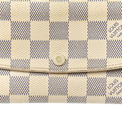 Louis Vuitton Damier Azur Emilie Wallet 9 of 12