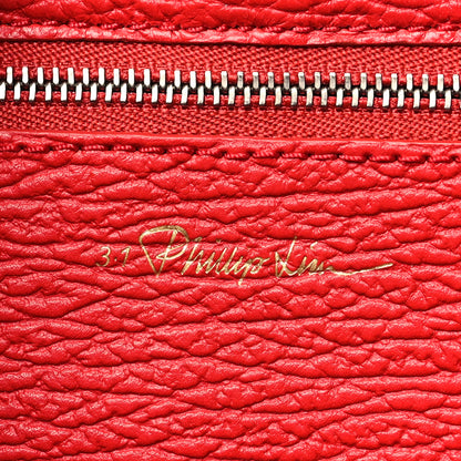 3.1 Phillip Lim Textured Calfskin Medium Pashli Satchel Red 6 of 11
