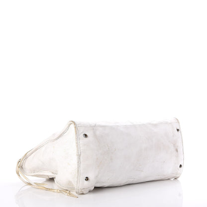 Balenciaga Agneau Classic Hardware Work Bag White 4 of 10