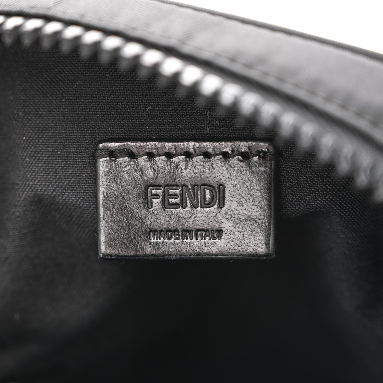 Fendi Econyl Nylon Cuoio Romano Monochrome Baguette Crossbody Phone Pouch Black 6 of 11