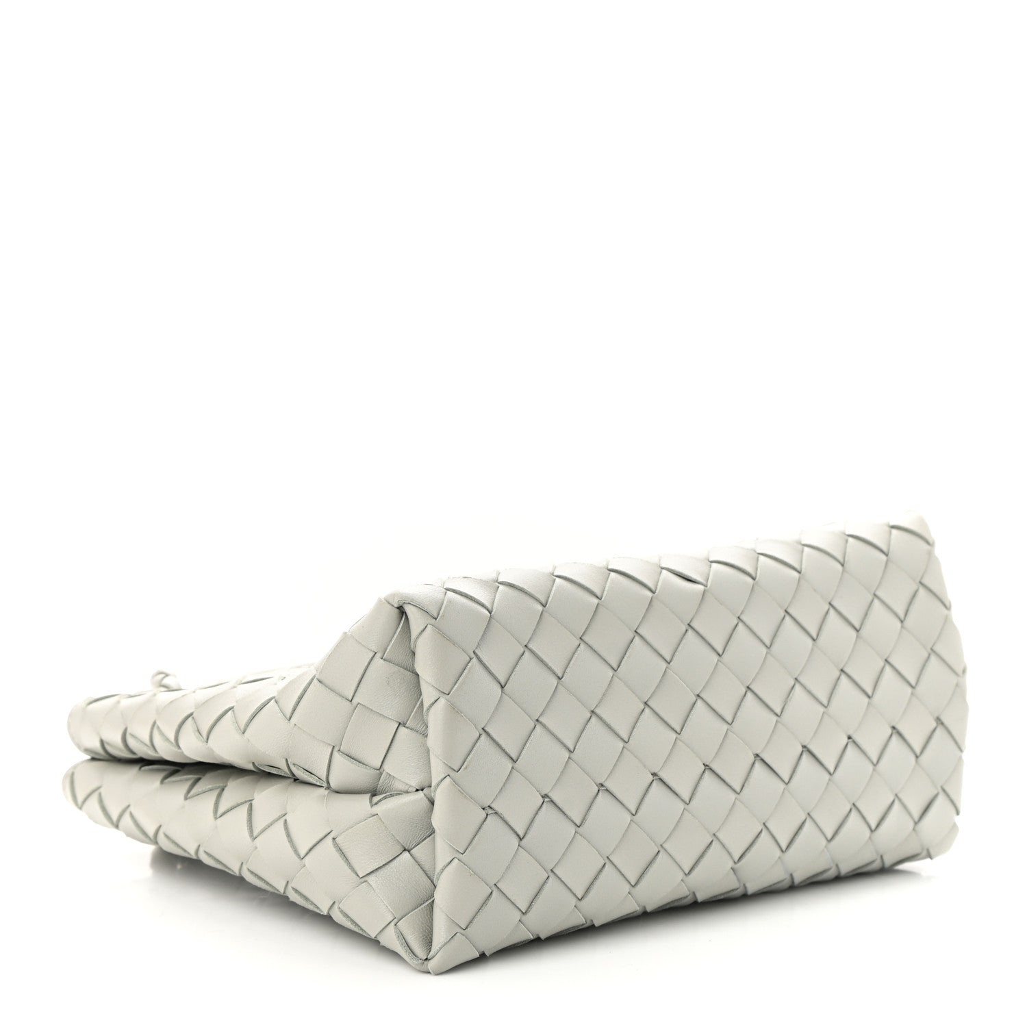 Bottega Veneta Nappa Intrecciato Small Andiamo Shoulder Bag Agate Grey 4 of 9