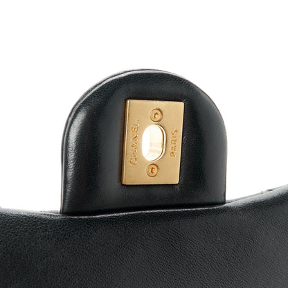 Chanel Lambskin Enamel Quilted Mini Pending CC Square Flap Black 6 of 11