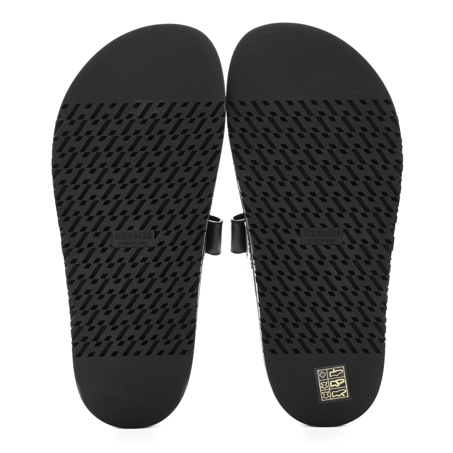 Hermes Calfskin Womens Chypre Sandals 39 Black 5 of 9