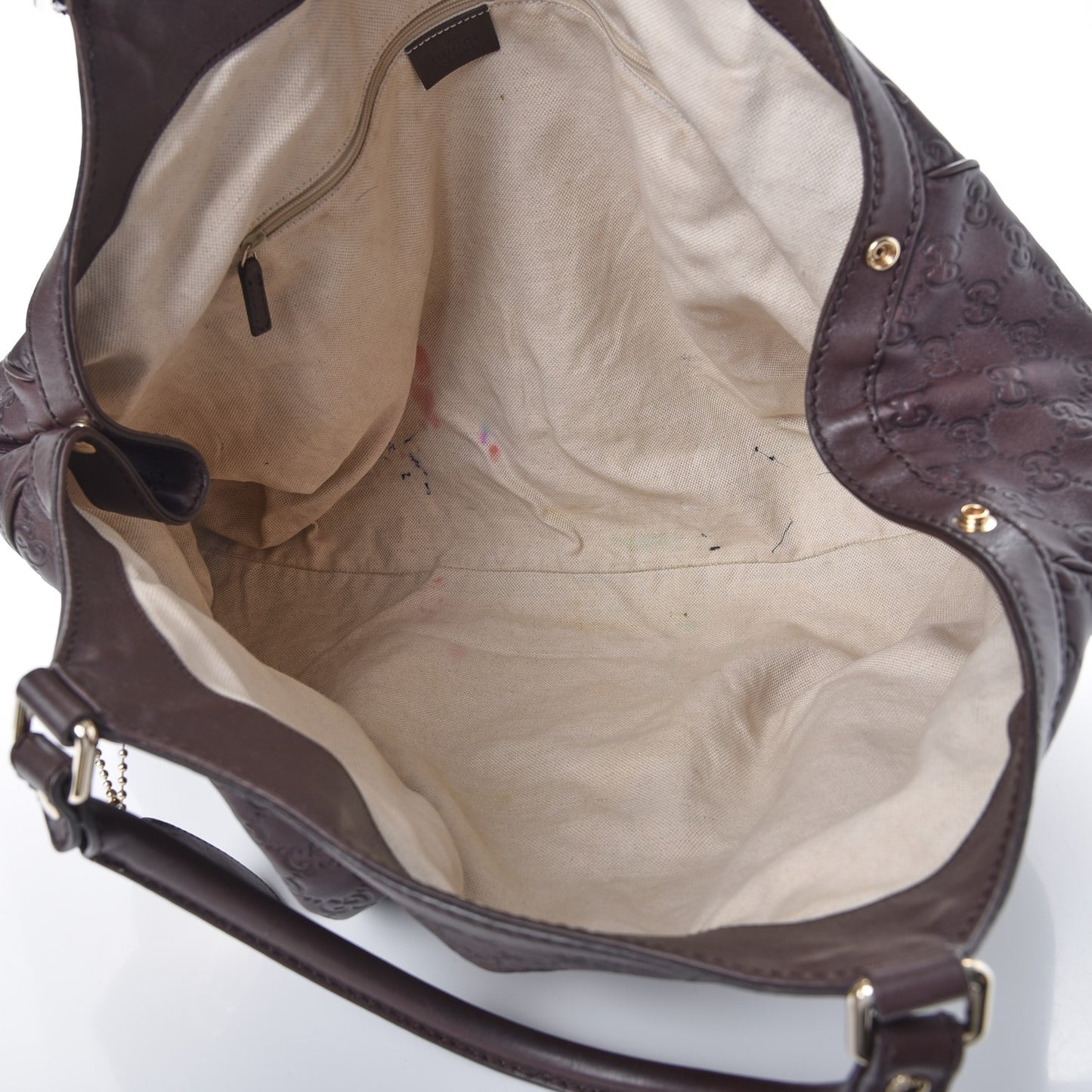 Guccissima Signature Large Sukey Tote Chocolate