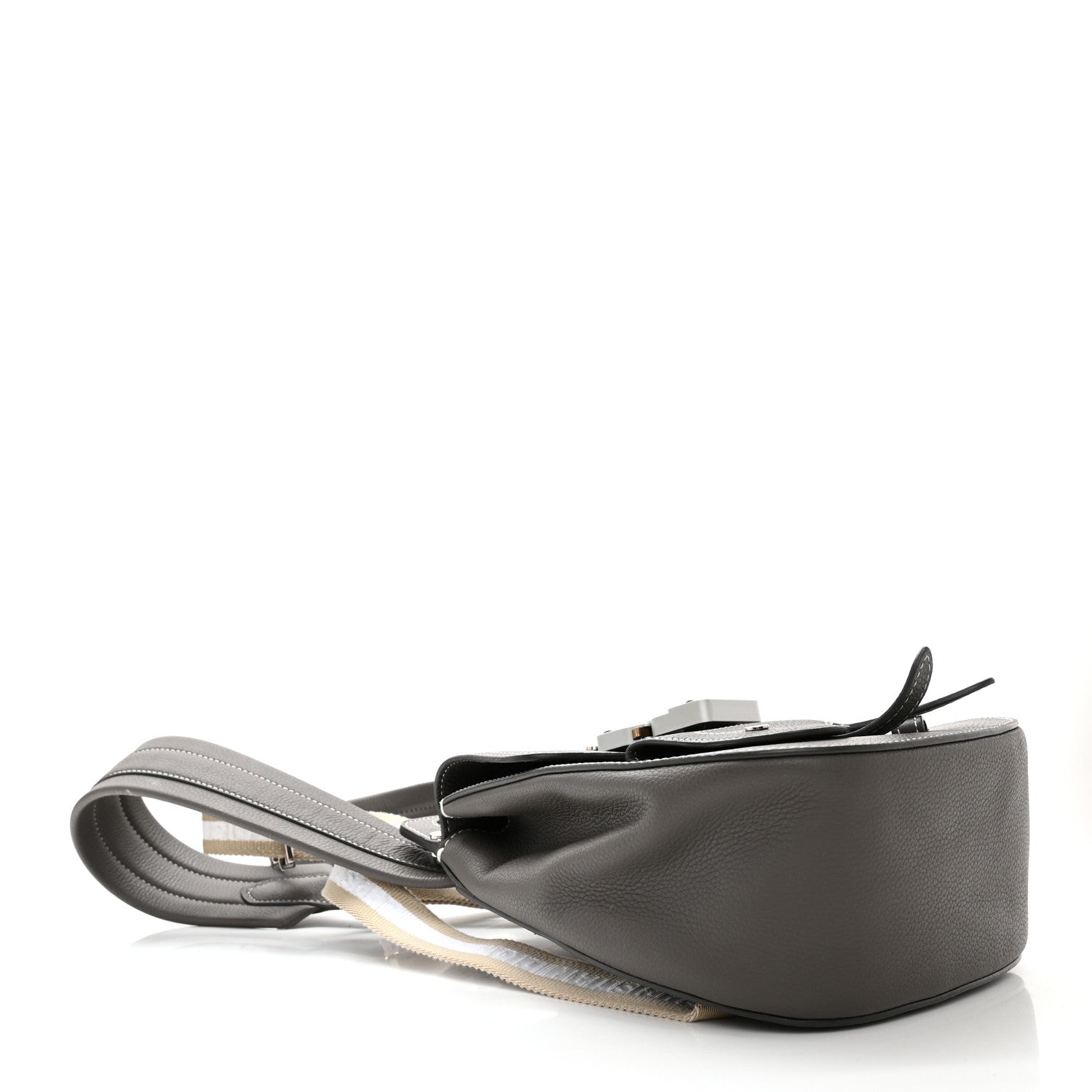 Christian Dior Grained Calfskin Mini Gallop Sling Bag Grey 4 of 10
