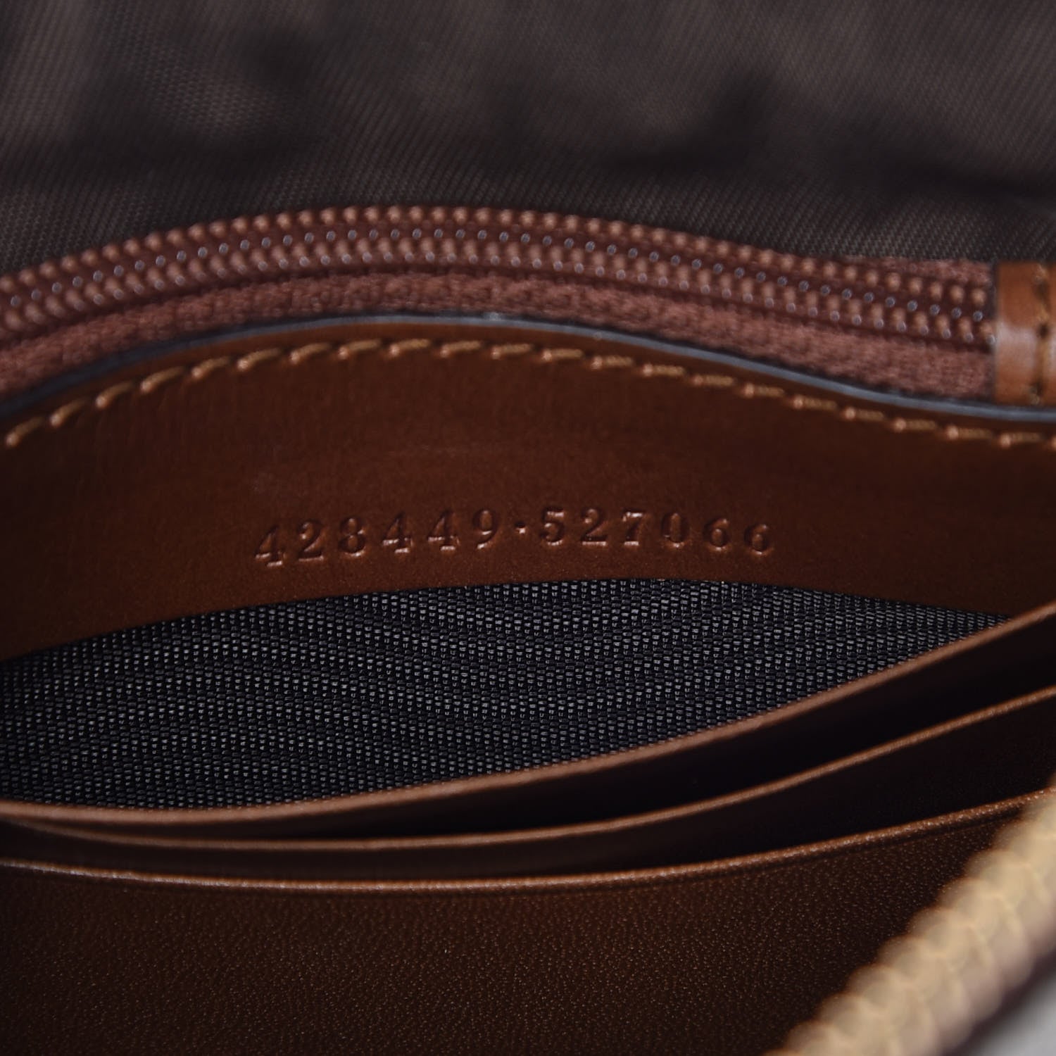 Gucci GG Supreme Monogram Wrist Wallet Brown 7 of 7