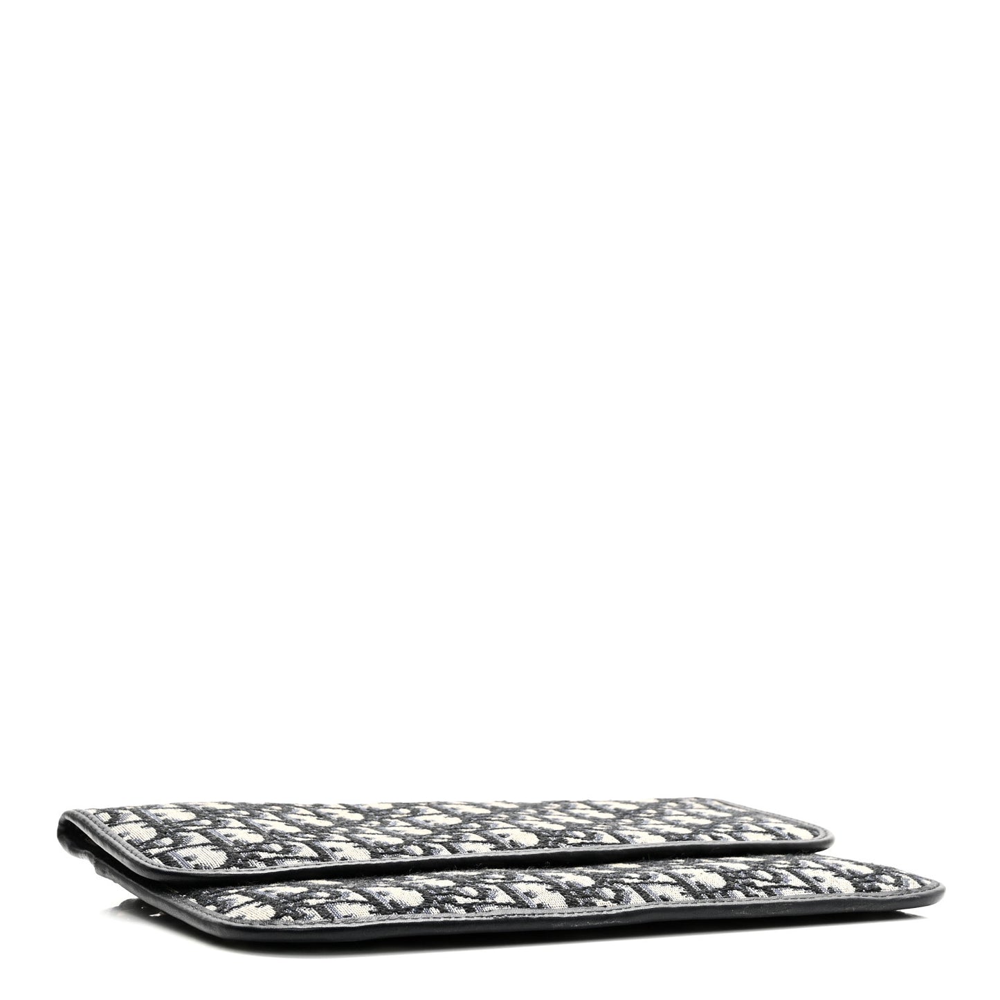 Oblique Flap Pouch Clutch Blue