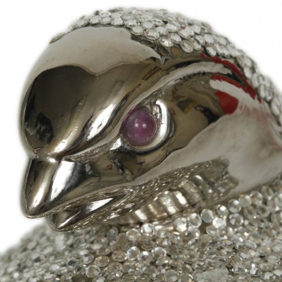 Swarovski Crystal Grouse Partridge Minaudiere Clutch