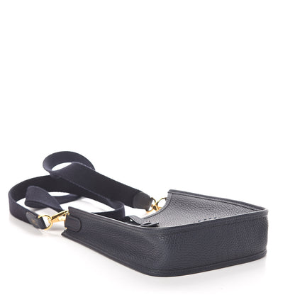 Hermes Taurillon Clemence Evelyne TPM Bleu Nuit 4 of 9