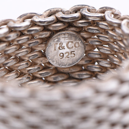 Tiffany Sterling Silver Mesh Somerset Ring 55 7 8 of 8