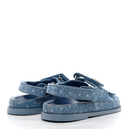 Chanel Denim CC Dad Sandals 39.5 Light Blue 4 of 8