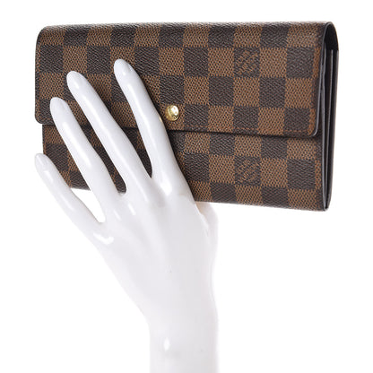 Louis Vuitton Damier Ebene Sarah Wallet 2 of 6