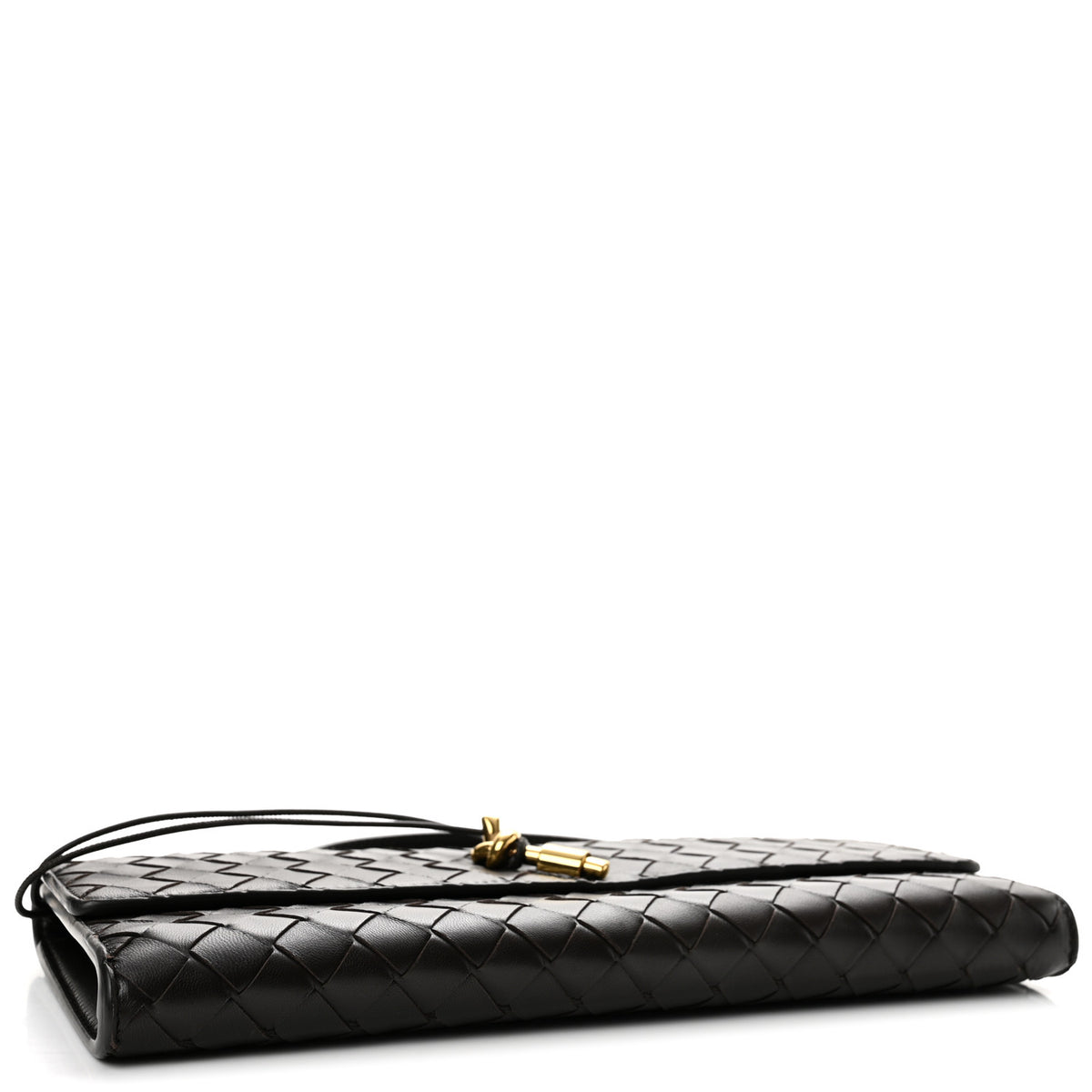 Bottega Veneta Nappa Intrecciato Long Andiamo Top Handle Clutch Fondant 4 of 12