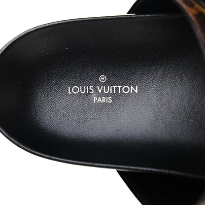 Louis Vuitton Monogram Bom Dia Mule Sandals 40 Black 6 of 7