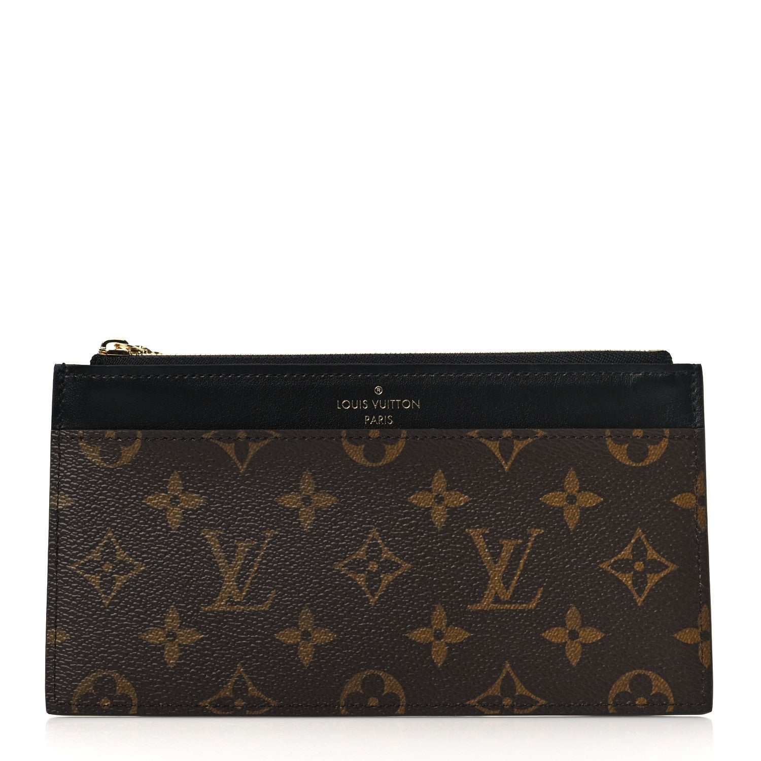 Louis Vuitton Monogram Slim Purse Black 1 of 6