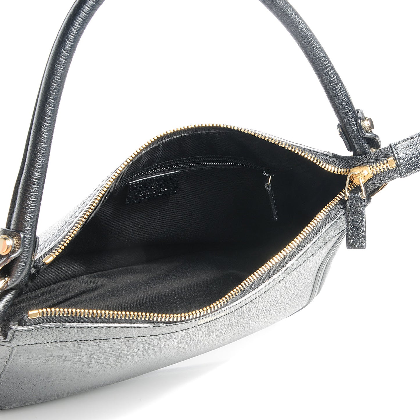 Leather Abbey Shoulder Bag Black