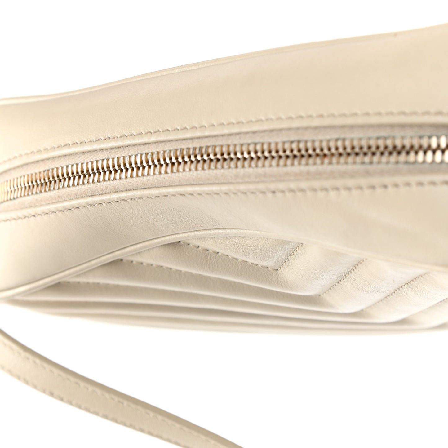 Calfskin Matelasse Monogram Lou Camera Bag Crema Soft