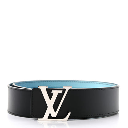 Louis Vuitton Damier Stripes 40MM LV Initiales Reversible Belt 90 36 Sky Blue 2 of 8