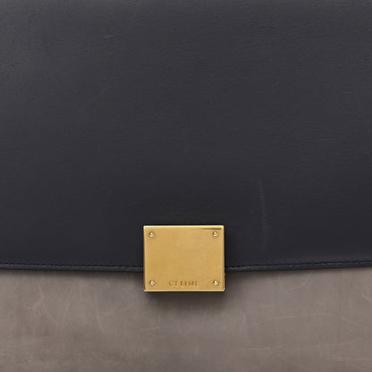 Celine Smooth Calfskin Small Trapeze Dark Blue 7 of 12