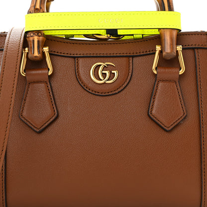 Gucci Wonka Grain Calfskin Mini Diana Tote Bag Cuir Yellow Fluo 8 of 10